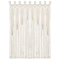 Cortina de macramê Osunnus Boho, divisória de quarto grande 200x120cm