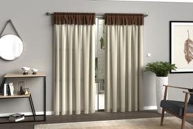 Cortina de malha básica - 2.10x 2.72 mts na cor bege