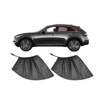 Cortina De Malha Protetora UV Dobrável Para Janela Lateral Traseira De Carro (2 Peças) Previne