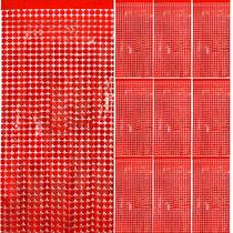 Cortina de ouropel quadrada vermelha AMONE 98x198cm 10 unidades Cortina de ouropel quadrada vermelha AMONE 98x198cm 10 unidades