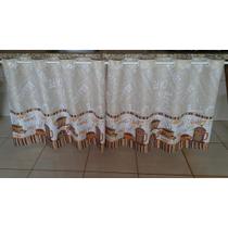 Cortina De Pia 2,40 X 0,80 Em Oxford Com Ilhós Para Varão Simples