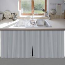 Cortina De Pia Cinza PVC Cinza 138x80cm