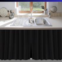 Cortina de Pia Cozinha 100% PVC Antimofo 138x80 - Envio Imediato