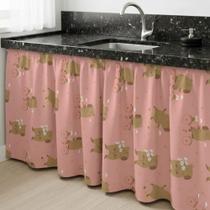 Cortina de Pia Cozinha Estampada Tecido Oxford -1,40x0,80 Decoração Cozinha Cortina de Pia Cozinha Estampada Tecido Oxford -1,40x0,80 Decoração Cozinha