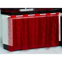 Cortina de Pia de Cozinha de Renda 1,30m x 70cm Cortina de Pia de Cozinha de Renda 1,30m x 70cm