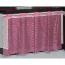 Cortina de Pia de Cozinha de Renda 1,30m x 70cm Cortina de Pia de Cozinha de Renda 1,30m x 70cm