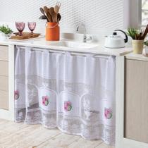 Cortina de Pia em Renda - Tam. 90cm x 70cm Cozinha Renda Estampas Sortidas Decore e Proteja As suas Panelas - Panami Cortina de Pia em Renda - Tam. 90cm x 70cm Cozinha Renda Estampas Sortidas Decore e Proteja As suas Panelas - Panami