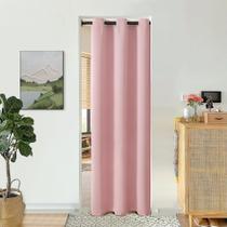 Cortina de porta BGment Pink 203 cm de comprimento para porta 1 painel Cortina de porta BGment Pink 203 cm de comprimento para porta 1 painel