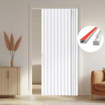 Cortina de porta Blackout Accordion AJAZZ 53x200cm branca Cortina de porta Blackout Accordion AJAZZ 53x200cm branca