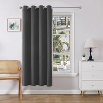 Cortina de porta Blackout Joydeco 183cm Privacy Grey 132x183cm