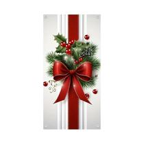 Cortina De Porta De Natal Com Boneco De Neve Em Poliéster 2D Para Decoração De Parede Cortina De Porta De Natal Com Boneco De Neve Em Poliéster 2D Para Decoração De Parede