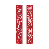 Cortina De Porta De Natal, Pano Decorativo Para Pendurar Na Porta Da Frente, Fundo Para Fotografia
