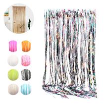 Cortina de porta de pano com cores sortidas 2 m 1 peça