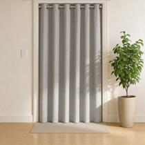 Cortina de Porta Elegance 1,30 x 2,20m BLACKOUT/BLECAUT Sala, Quarto, Cozinha ou Provador