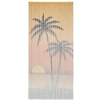 Cortina de porta vidaXL Bamboo Palm Tree Insect 90 fios