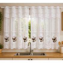 Cortina De Renda 2,50x1,20 Sala Quarto Cozinha Estampada Cortina De Renda 2,50x1,20 Sala Quarto Cozinha Estampada