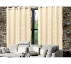 Cortina de Renda C/ Forro - Quarto e Sala - Rami - 6,00m x 2,60m - Bege - P/ Varão - Cortina de Renda C/ Forro - Quarto e Sala - Rami - 6,00m x 2,60m - Bege - P/ Varão -
