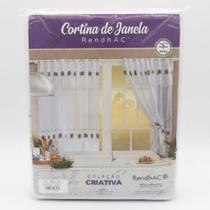 Cortina de Renda Com Bandô Janela Copa Rendhac 1,20m X 2,10m