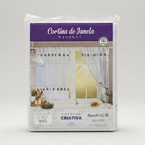 Cortina de Renda Com Bandô Janela Copa Rendhac 1,20m X 2,50m