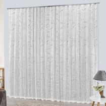 Cortina de Renda com Forro p/ Trilho Suíço 4,40 x 2,50 Catar