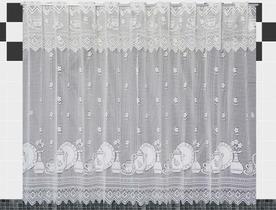 Cortina de Renda - Copa e Cozinha - Pratos - Branco - 2,20m x 1,20m - P/ Varão - Cortilester Cortina de Renda - Copa e Cozinha - Pratos - Branco - 2,20m x 1,20m - P/ Varão - Cortilester