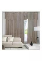 Cortina de Renda Donna Inter 350x220 cm Roseiral com Bandô Desert Cortina de Renda Donna Inter 350x220 cm Roseiral com Bandô Desert