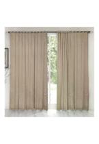 Cortina de Renda Donna Inter 350x220 cm Roseiral com Forro Desert Cortina de Renda Donna Inter 350x220 cm Roseiral com Forro Desert