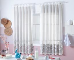 Cortina de Renda Grape para cozinha 1,50x 2,50m para varão de 2,00mts. Cortina de Renda Grape para cozinha 1,50x 2,50m para varão de 2,00mts.