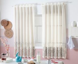 Cortina de Renda Grape para cozinha 1,50x 2,50m. Cortina de Renda Grape para cozinha 1,50x 2,50m.