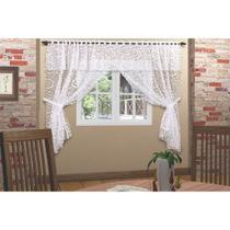 Cortina de renda grossa 1,45 x 2,50 com bandô Cortina de renda grossa 1,45 x 2,50 com bandô