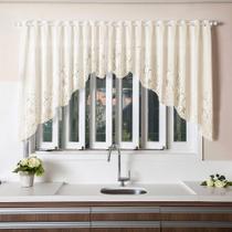 Cortina de Renda Para Cozinha Cascata Clássica - Interlar