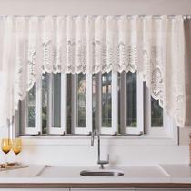 Cortina De Renda Para Cozinha Classica Marfim 3,00X1,00 Cortina De Renda Para Cozinha Classica Marfim 3,00X1,00