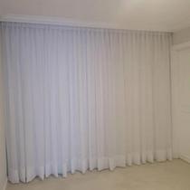 Cortina De Sala Ou Quarto Basic Só Voil Branca