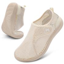 Cortina de sapatos aquáticos feminina larga com os pés descalços, bege, tamanho 36-42 Cortina de sapatos aquáticos feminina larga com os pés descalços, bege, tamanho 36-42