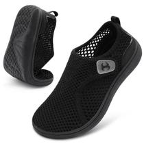 Cortina de sapatos aquáticos para mulheres de malha preta de grande largura Cortina de sapatos aquáticos para mulheres de malha preta de grande largura
