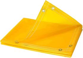 Cortina de Solda de Vinil Amarelo Tillman 601R68 1,8m x 2,4m 14 mil com Ilhós em Toda a Volta