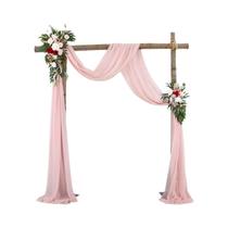 Cortina de Tecido Chiffon para Casamento - Arco, Palco e Fundo de Cerimônia