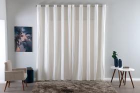 Cortina de Tecido Rústico Premium para Sala Quarto Escritório Porta Balcão Topázio 4,00m x 2,80m