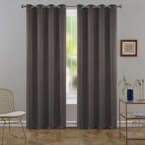 Cortina de Tecido Semi Blackout Linen Taupe 2,60x1,70m Pemogo