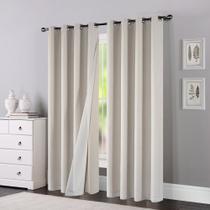 Cortina de Tecido Voil Semi Blackout Boston 2,60x2,30m Pemogo Cortina de Tecido Voil Semi Blackout Boston 2,60x2,30m Pemogo