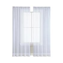 Cortina De Terylene Em Cor Sólida 2 Peças Tela Transparente Para Decoração De Sala De Estar E Quarto Cortina De Terylene Em Cor Sólida 2 Peças Tela Transparente Para Decoração De Sala De Estar E Quarto