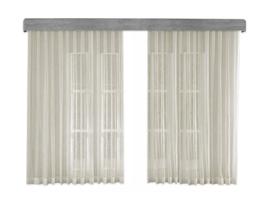 Cortina De Trilho Gaze Linho 6m X 2,80m Voil Flame Decoração Clean