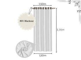 Cortina De Uma Folha 1,50m x 2,30m Blackout Blecaute Bloqueia a Luz