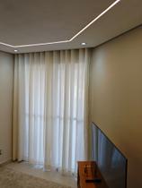 Cortina de varão Bella Janela Mônaco Marfim 3,00Lx2,30A Linho sintético com forro microfibra Cortina de varão Bella Janela Mônaco Marfim 3,00Lx2,30A Linho sintético com forro microfibra