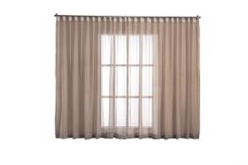 Cortina de Voil 4,00x2,80 Trilho Avelã