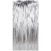 Cortina Decorativa Metalizada Prata 1x2m Un - Make - Make+