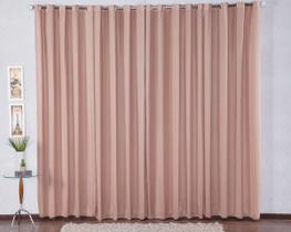 Cortina Decorativa para Sala Quarto Escritório Malha Gel Ilhós Lisa 3,00m x 2,80m Avelã Cáqui Cortina Decorativa para Sala Quarto Escritório Malha Gel Ilhós Lisa 3,00m x 2,80m Avelã Cáqui