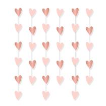 Cortina Decorativa Rose Gold Romântico em 6 cordões - 1 unidade - Cromus - Cortina Decorativa Rose Gold Romântico em 6 cordões - 1 unidade - Cromus -