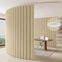 Cortina Divisória de Ambiente Jilron Bege 270x244 cm com Trilho