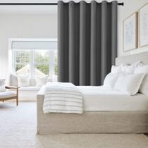 Cortina divisória de quarto DWCN Dark Grey Thermal Blackout 250x213cm Cortina divisória de quarto DWCN Dark Grey Thermal Blackout 250x213cm